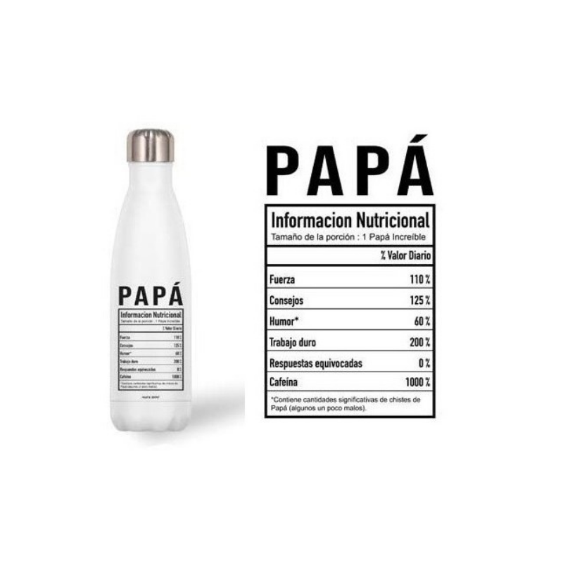 botella termica papa