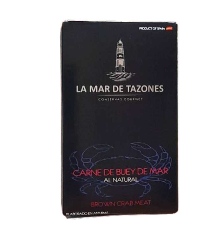 Conserva gourmet de Tazones , Asturias , de carne de buey de Mar