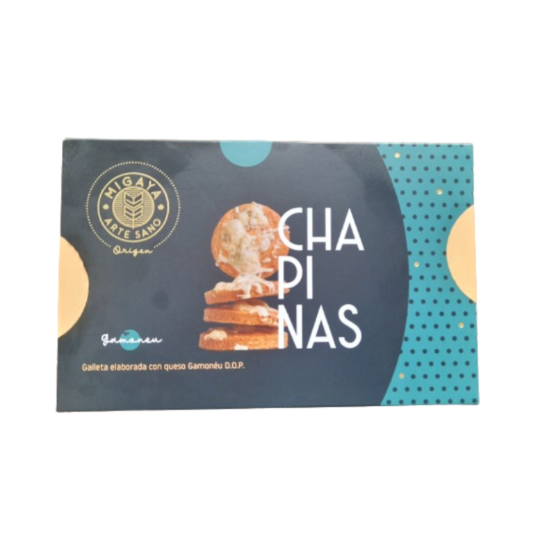 Galletas saladas de Migaya hechas con Gamoneu DOP